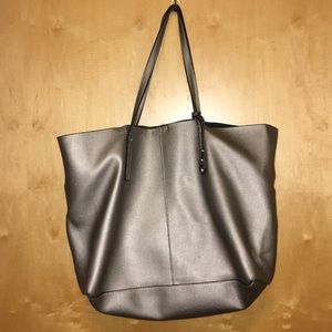 Silver Tote Bag